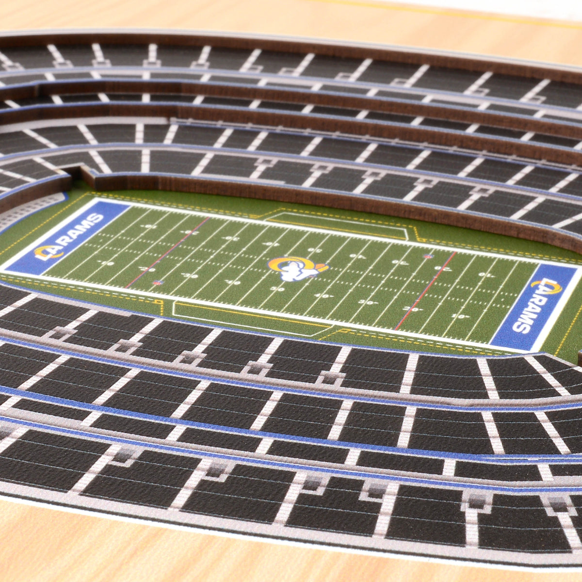 NFL Los Angeles Rams You the fan 5-Layer Stadium View Wall Art