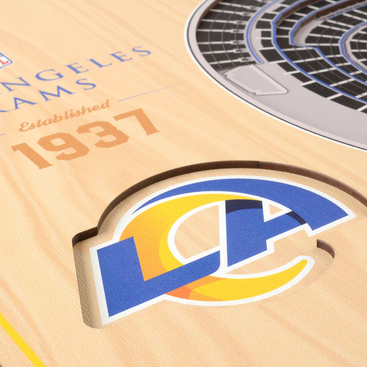 NFL Los Angeles Rams You the fan 5-Layer Stadium View Wall Art