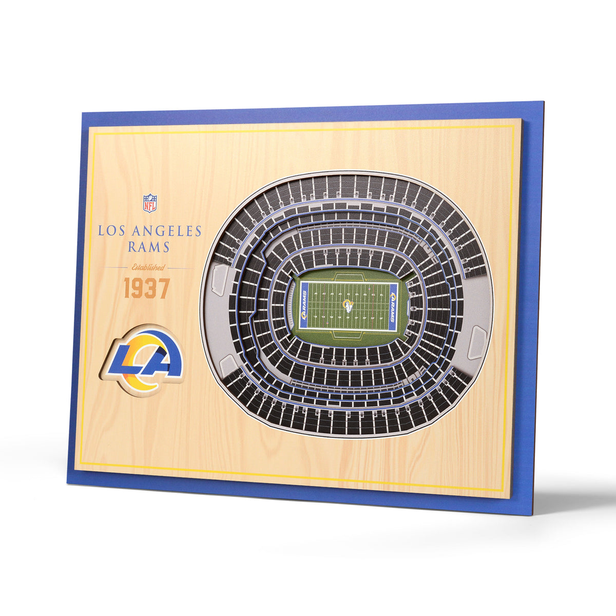 NFL Los Angeles Rams You the fan 5-Layer Stadium View Wall Art