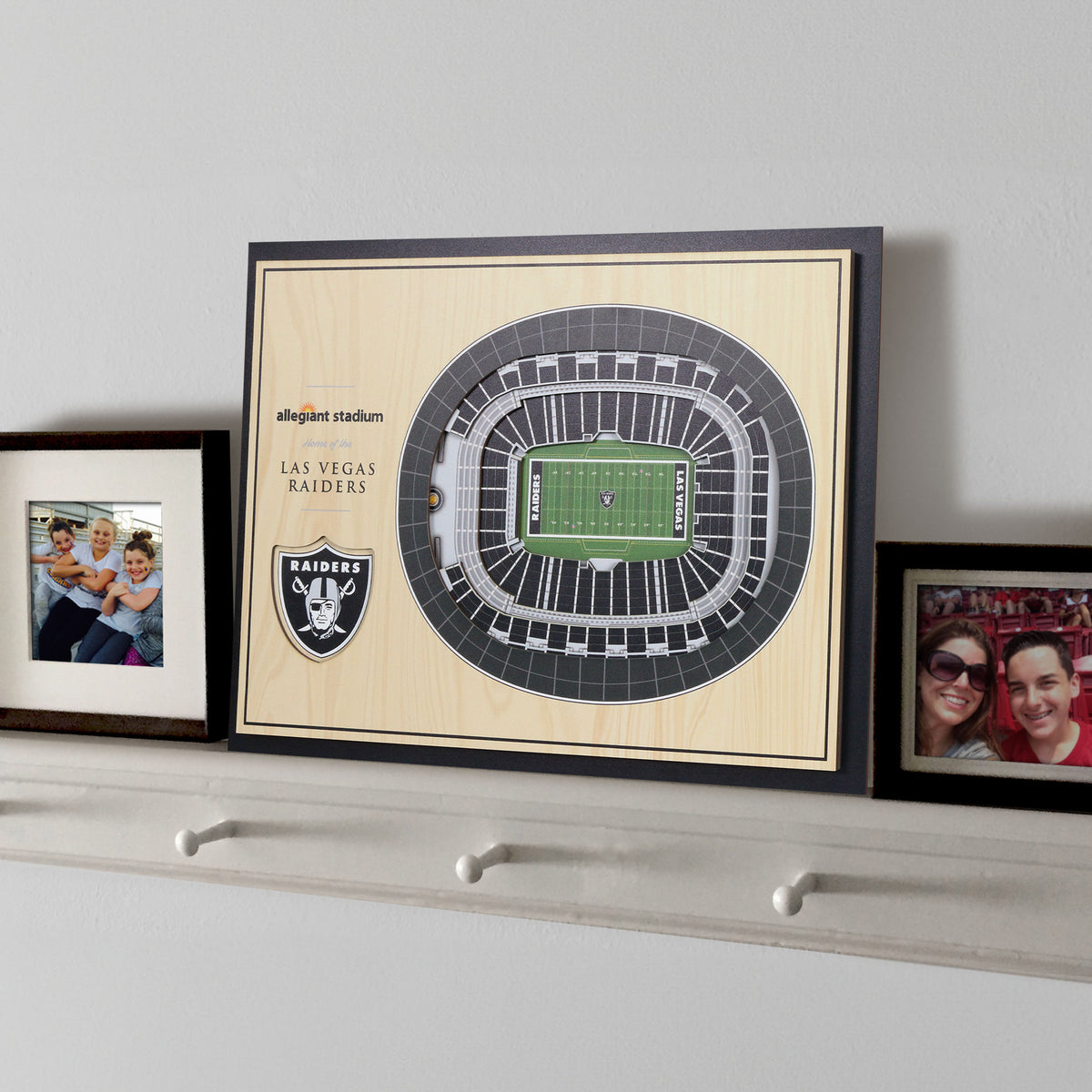 NFL Las Vegas Raiders You the fan 5-Layer Stadium View Wall Art