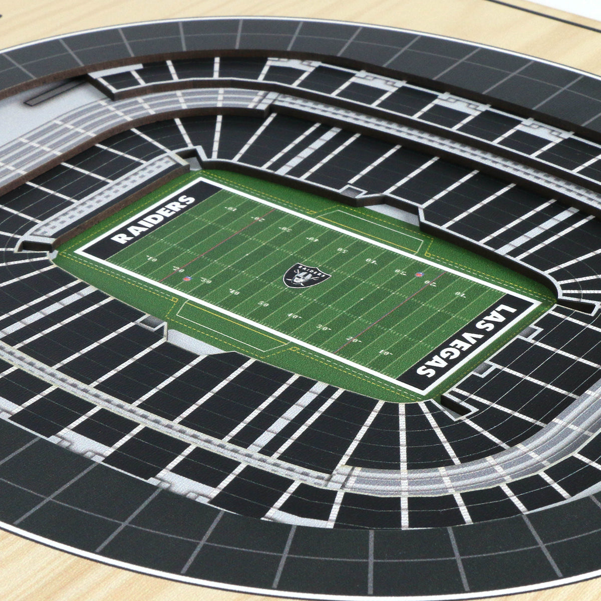 NFL Las Vegas Raiders You the fan 5-Layer Stadium View Wall Art
