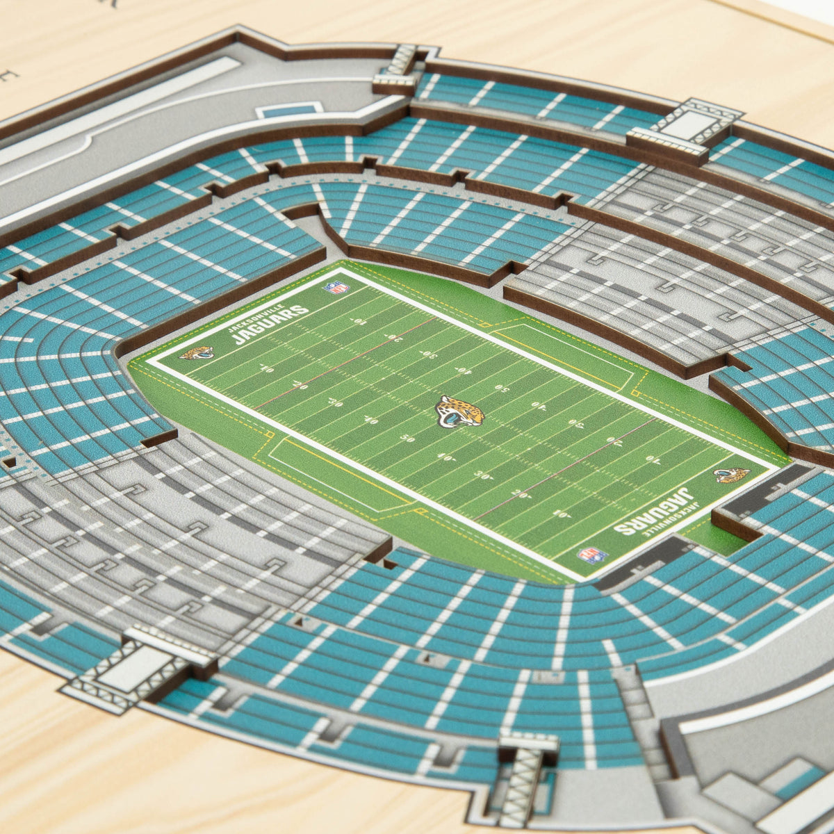 NFL Jacksonville Jaguars You the fan 5-Layer Stadium View Wall Art