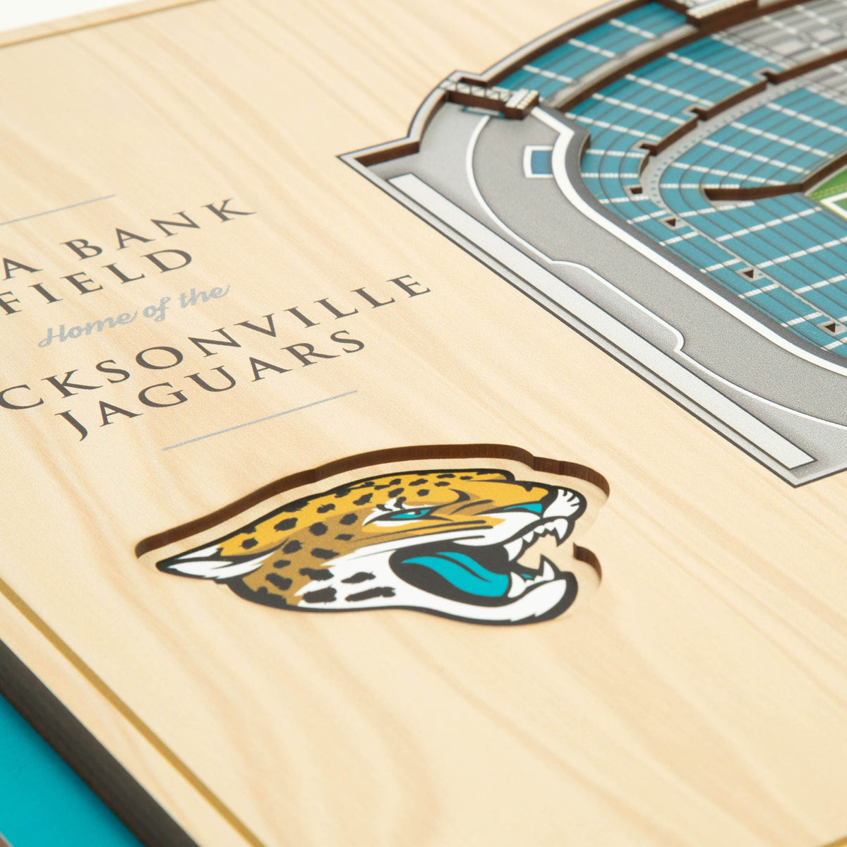 NFL Jacksonville Jaguars You the fan 5-Layer Stadium View Wall Art