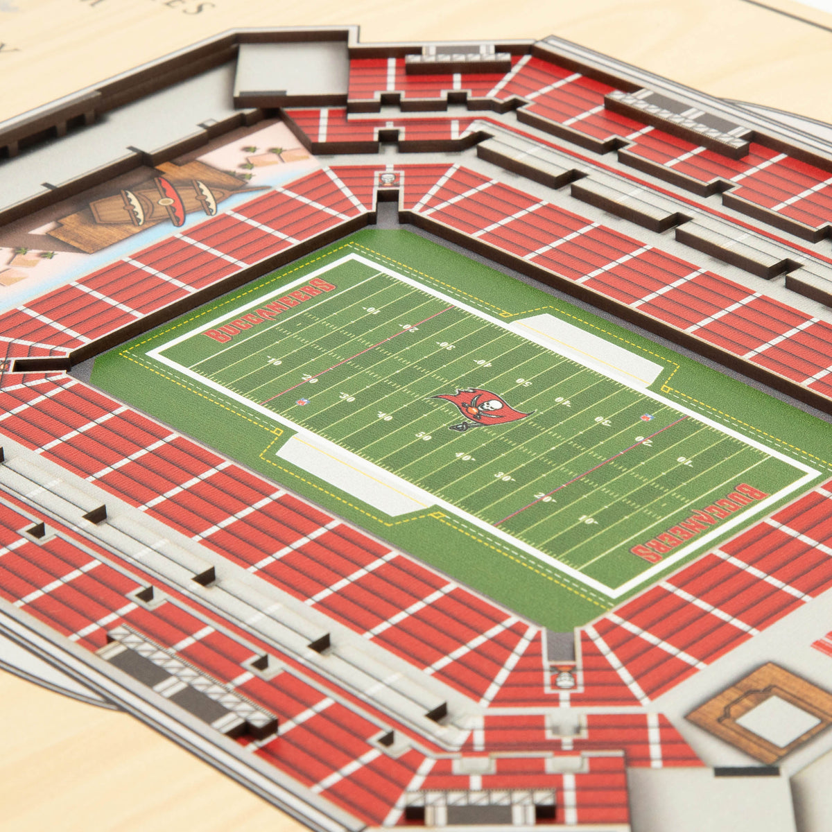NFL Tampa Bay Buccaneers You the fan 5-Layer Stadium View Wall Art