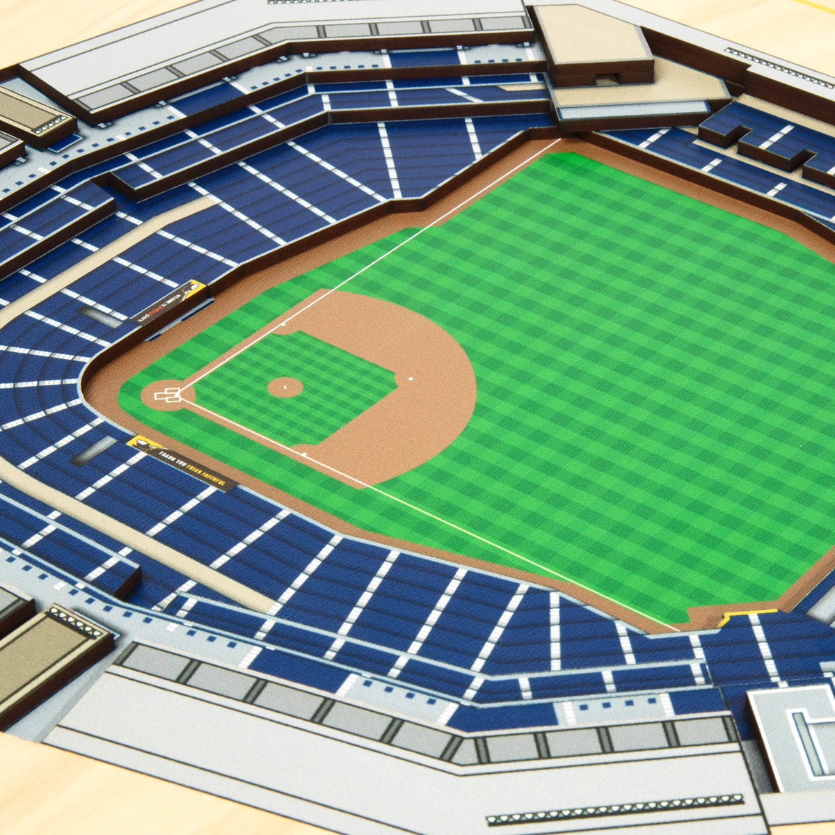 MLB San Diego Padres You the Fan 5-Layer 3D Stadium View Wall Art