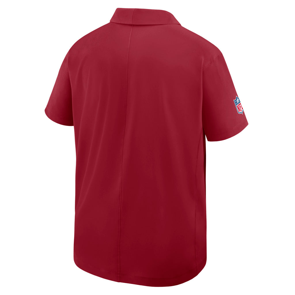 NFL Arizona Cardinals Nike 2025 Dri-Fit Sideline Woven Polo - Red