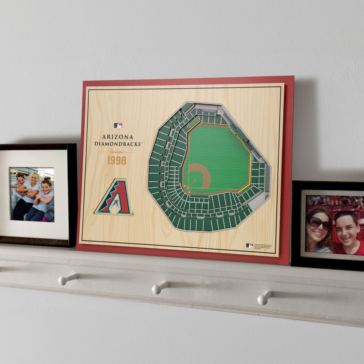 MLB Arizona Diamondbacks You the Fan 5-Layer 3D Stadium View Wall Art