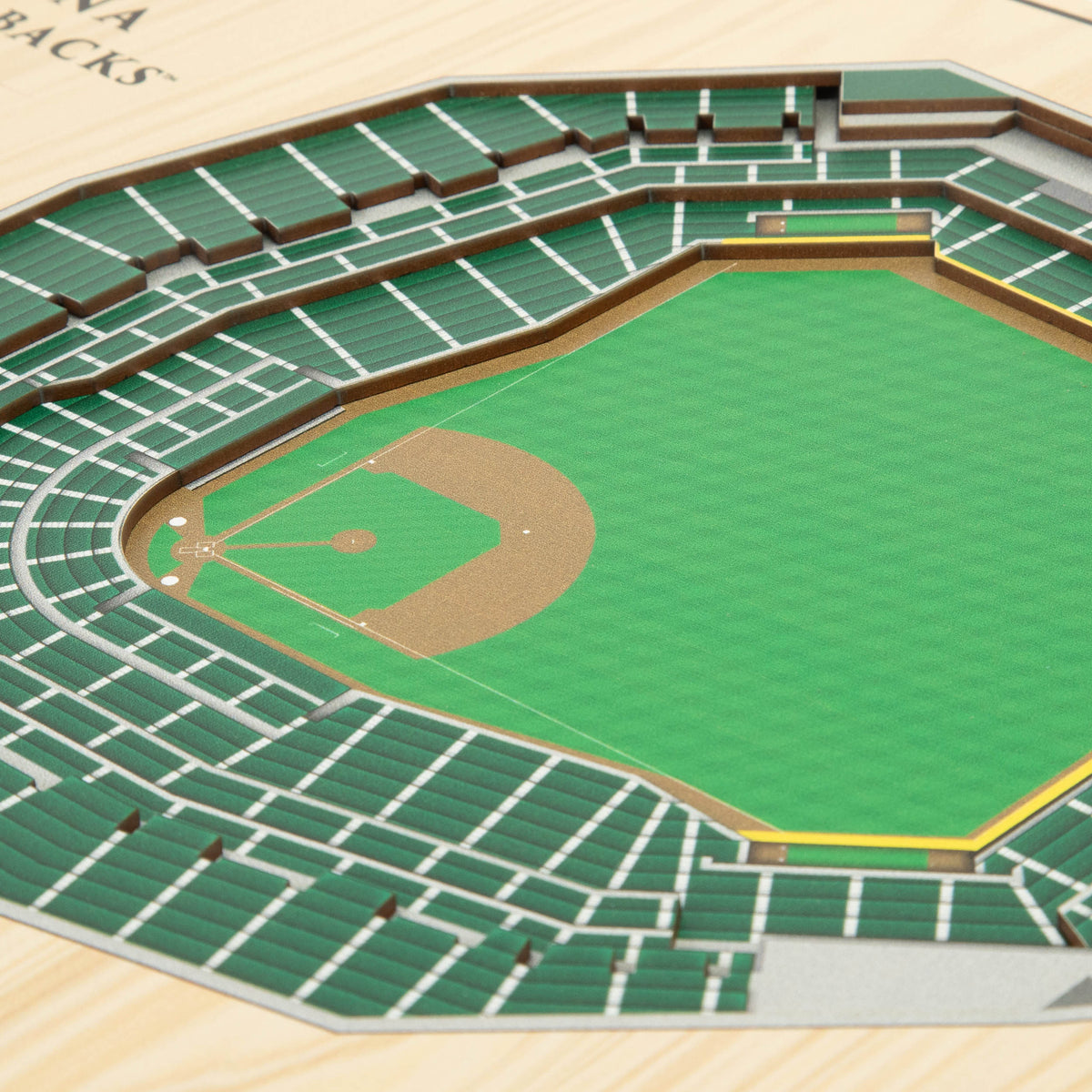 MLB Arizona Diamondbacks You the Fan 5-Layer 3D Stadium View Wall Art