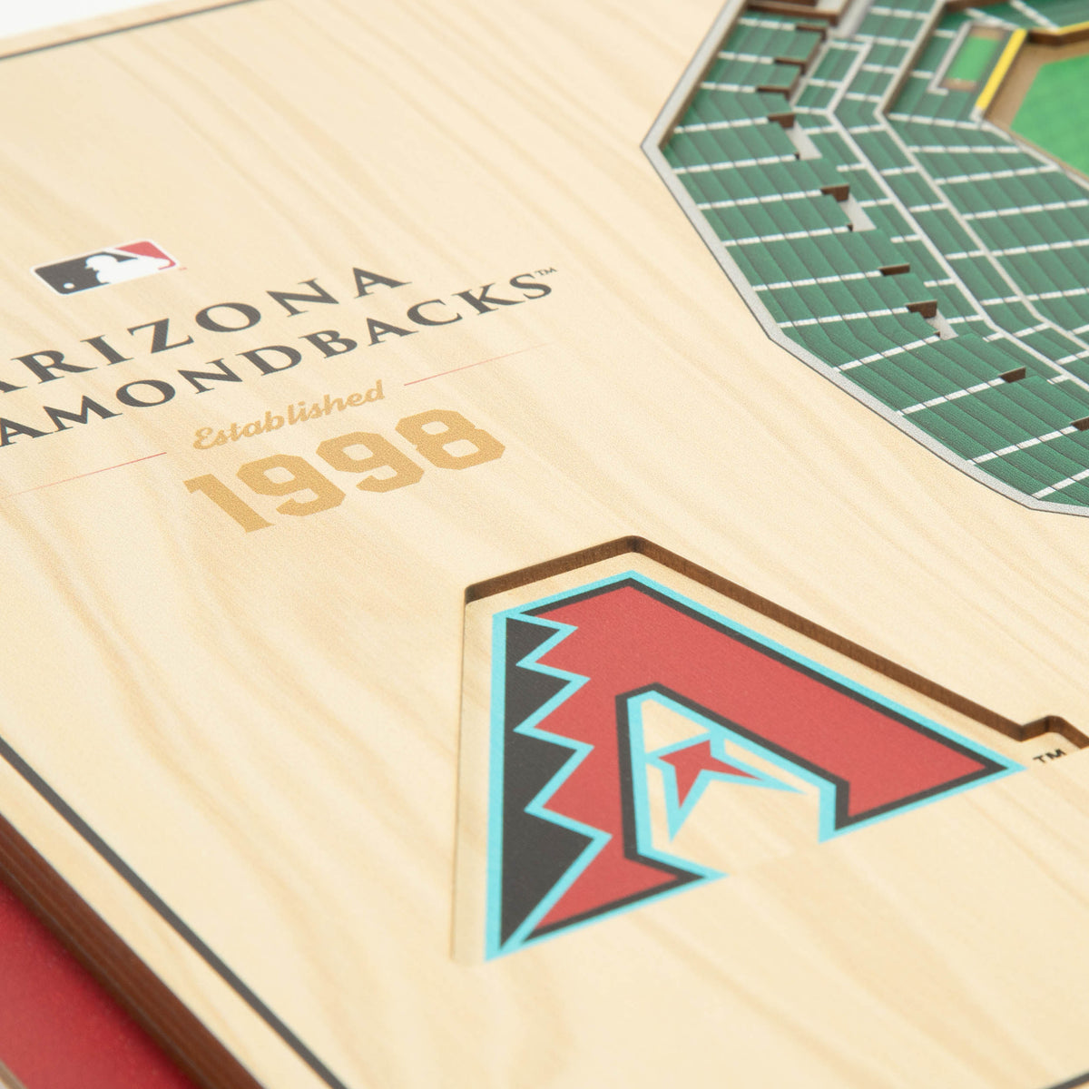 MLB Arizona Diamondbacks You the Fan 5-Layer 3D Stadium View Wall Art