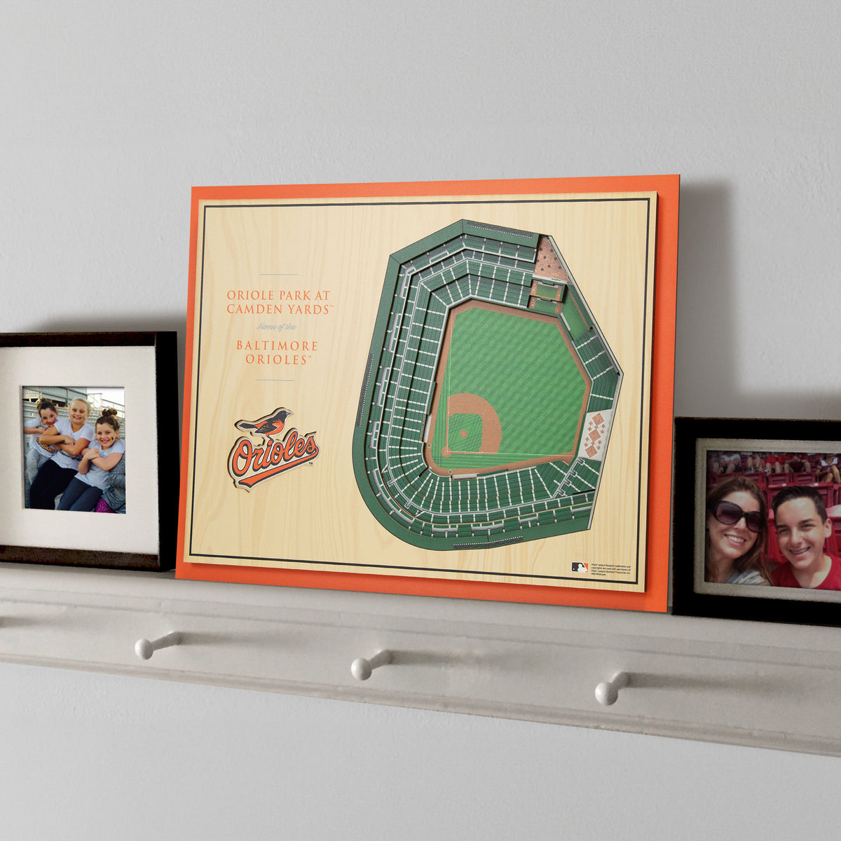 MLB Baltimore Orioles You the Fan 5-Layer 3D Stadium View Wall Art