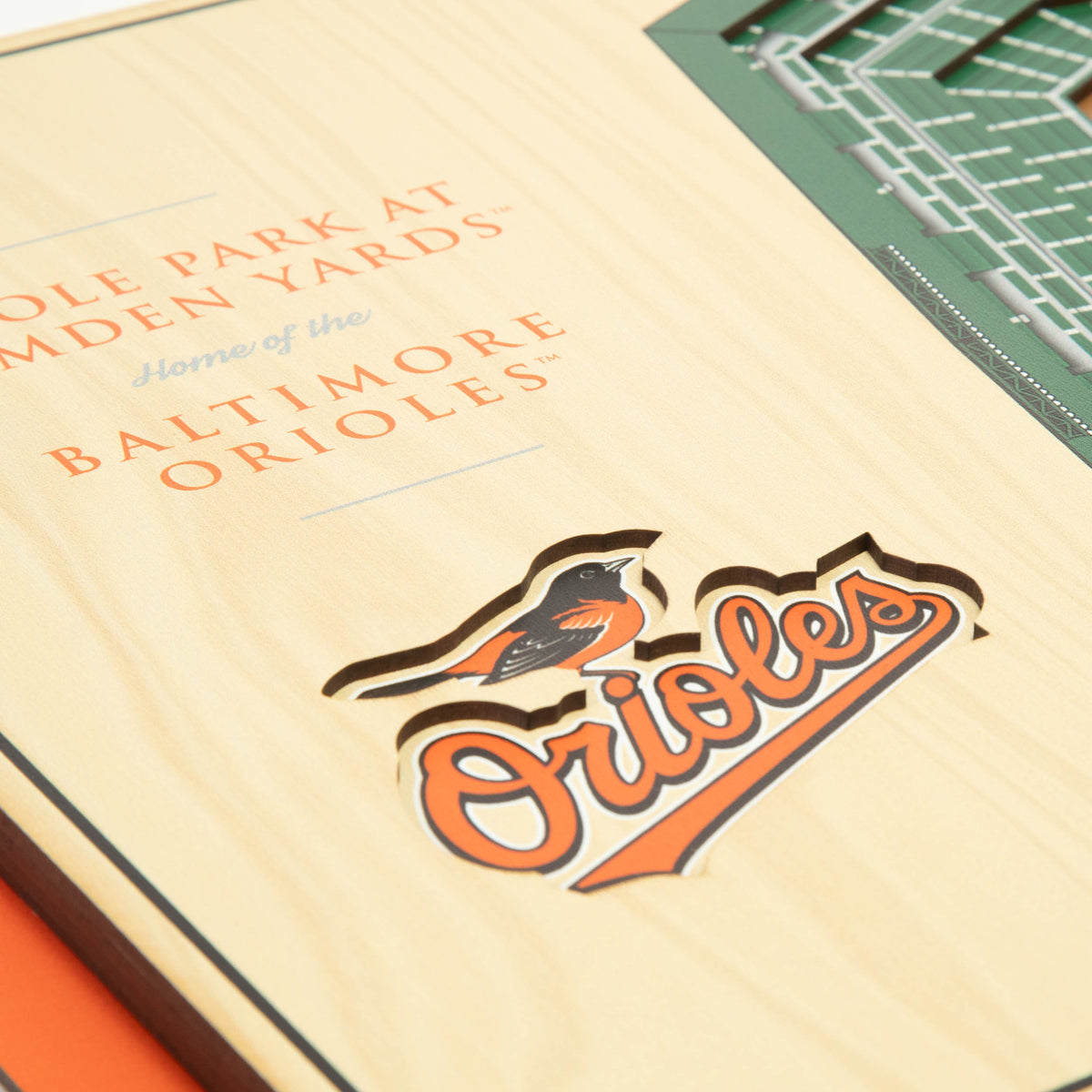 MLB Baltimore Orioles You the Fan 5-Layer 3D Stadium View Wall Art