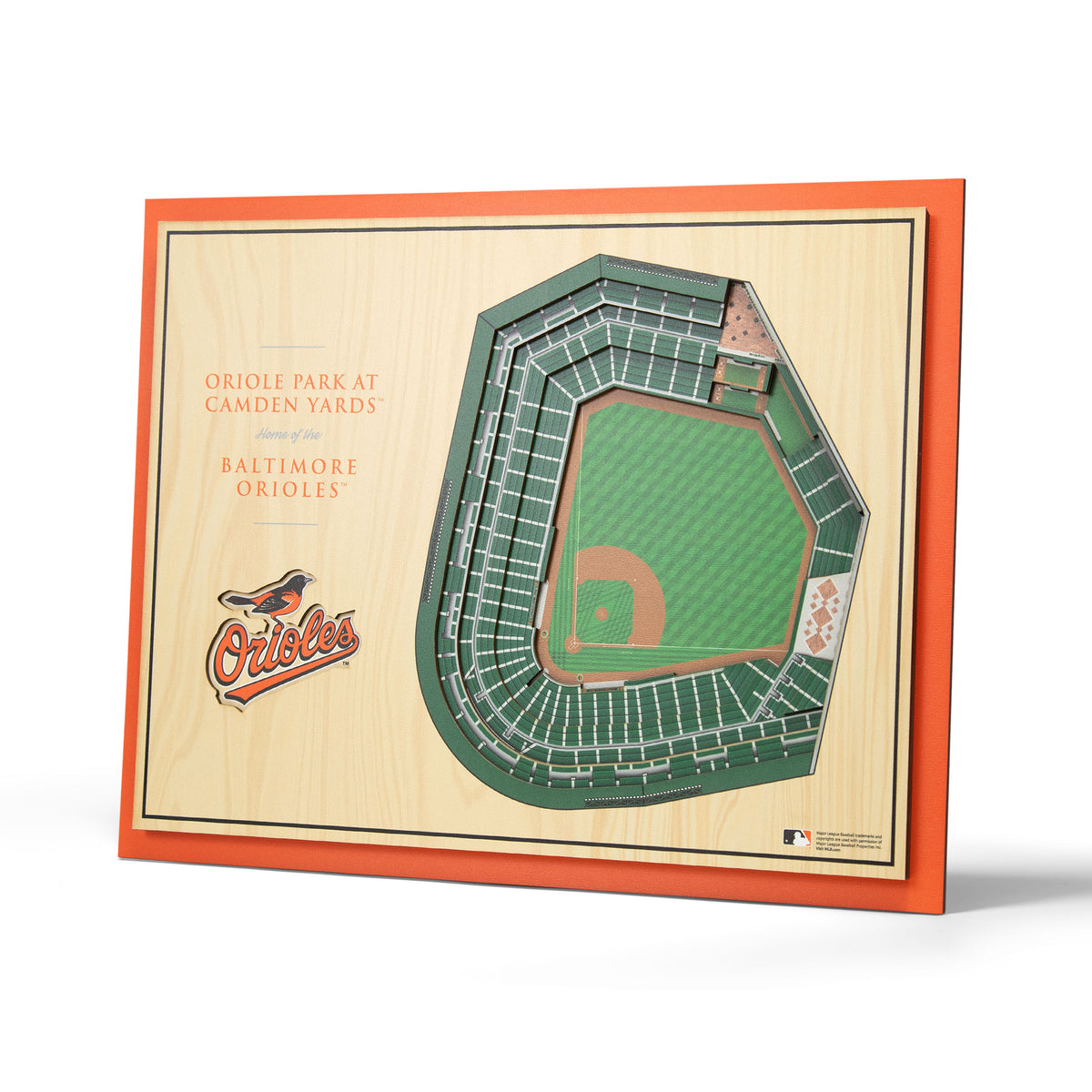 MLB Baltimore Orioles You the Fan 5-Layer 3D Stadium View Wall Art