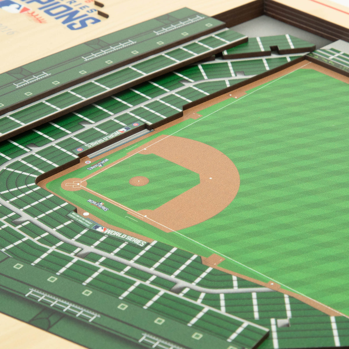 MLB Chicago Cubs You the Fan 2016 World Series 5-Layer 3D Stadium View Wall Art