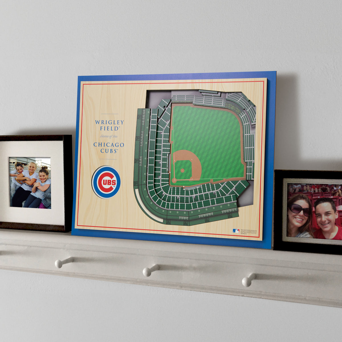 MLB Chicago Cubs You the Fan 5-Layer 3D Stadium View Wall Art
