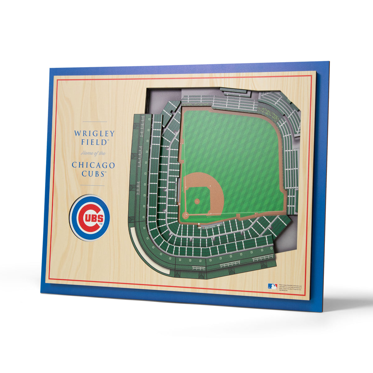 MLB Chicago Cubs You the Fan 5-Layer 3D Stadium View Wall Art