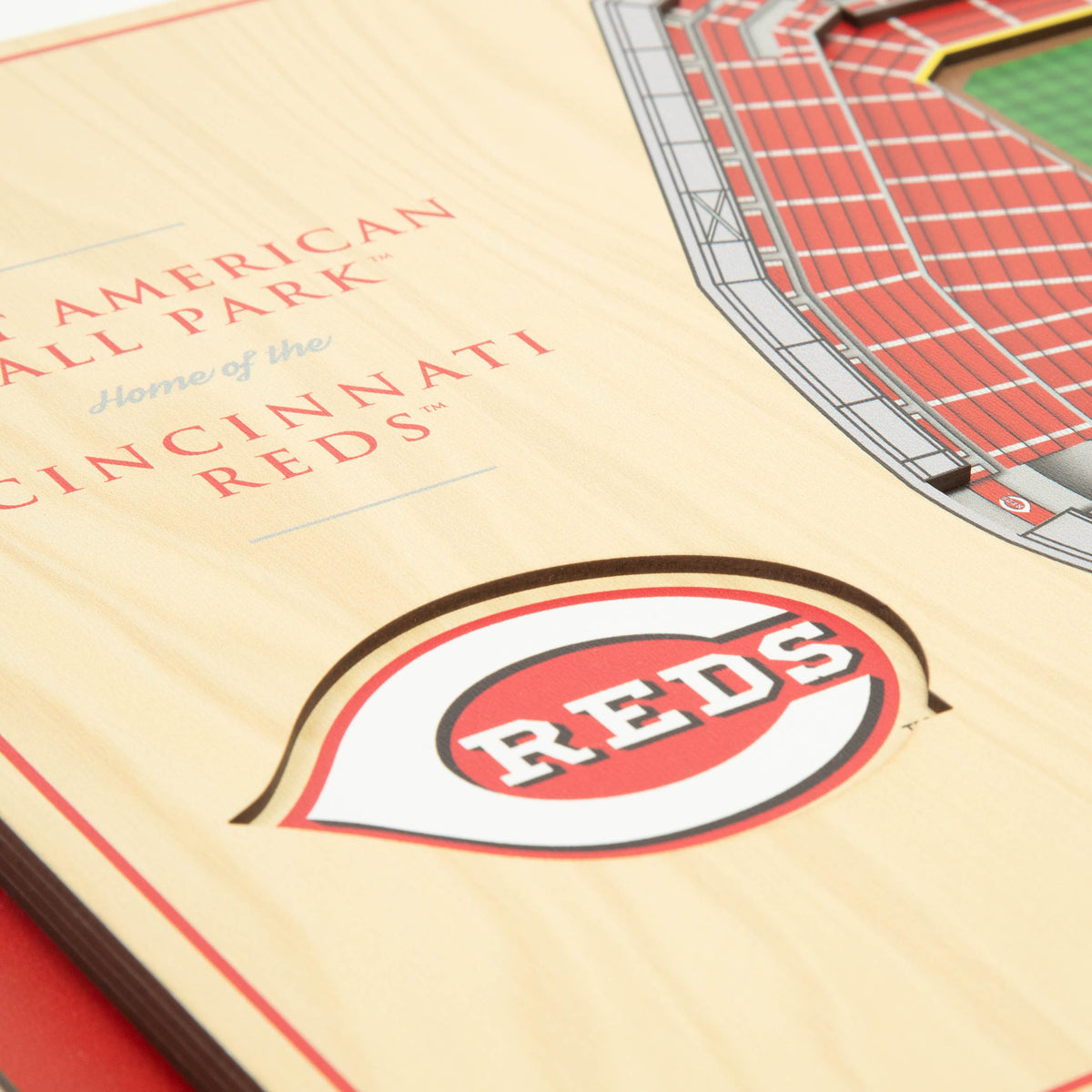 MLB Cincinnati Reds You the Fan 5-Layer 3D Stadium View Wall Art