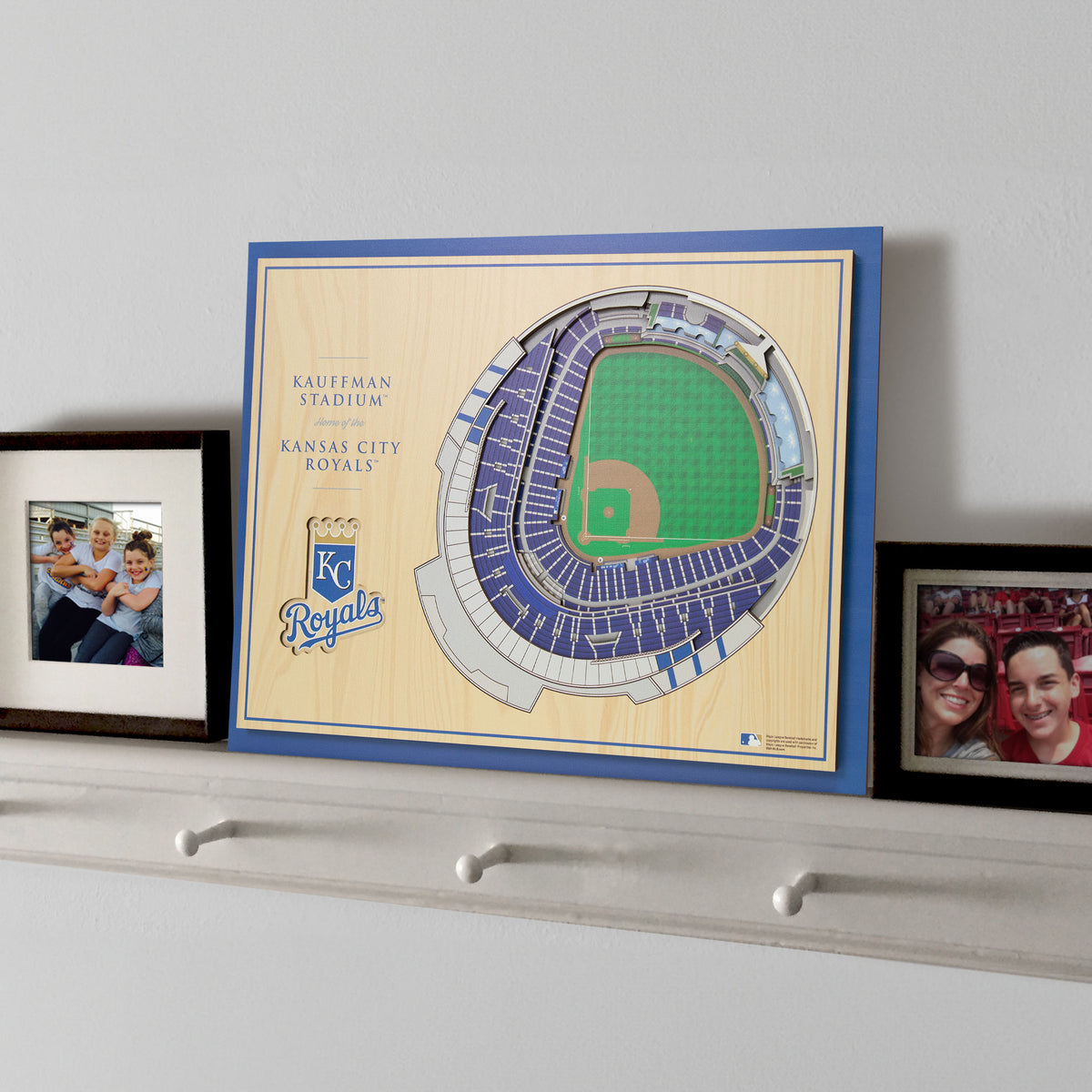 MLB Kansas City Royals You the Fan 5-Layer 3D Stadium View Wall Art