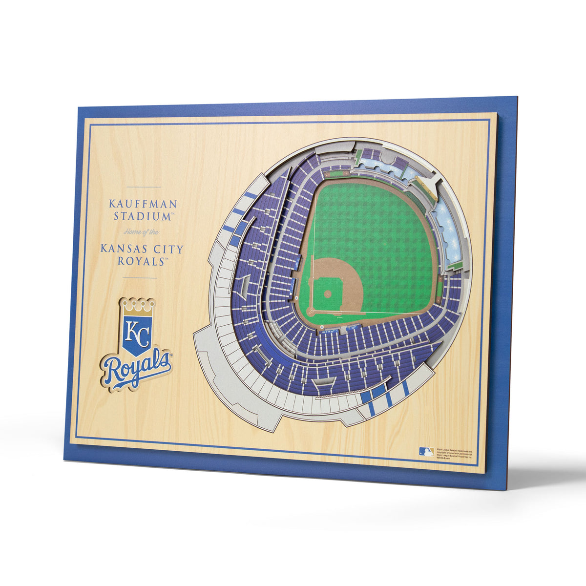 MLB Kansas City Royals You the Fan 5-Layer 3D Stadium View Wall Art