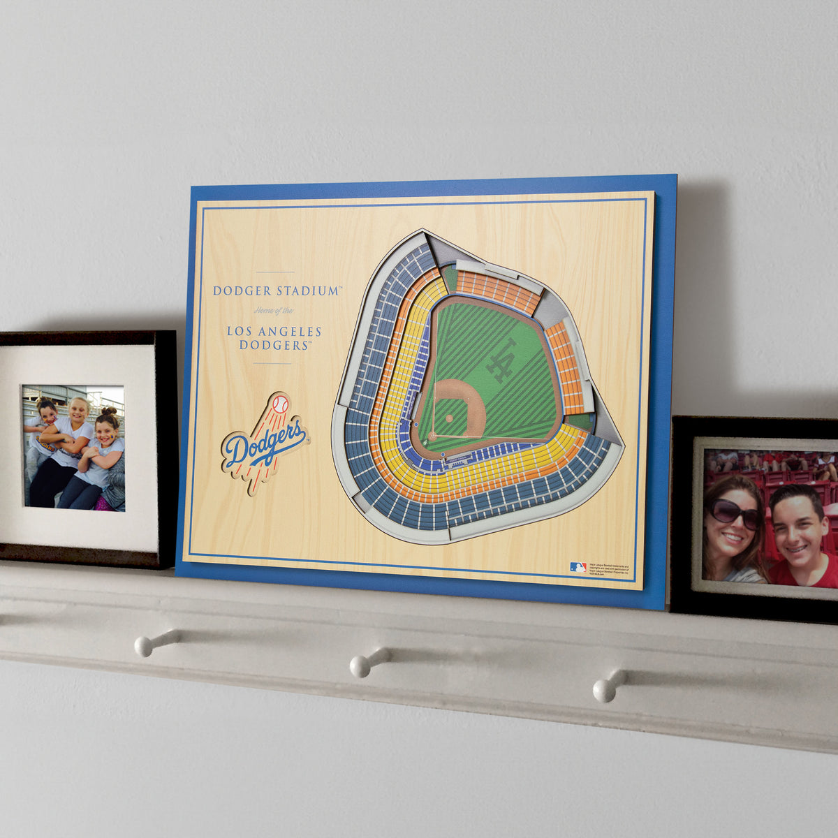 MLB Los Angeles Dodgers You the Fan 5-Layer 3D Stadium View Wall Art