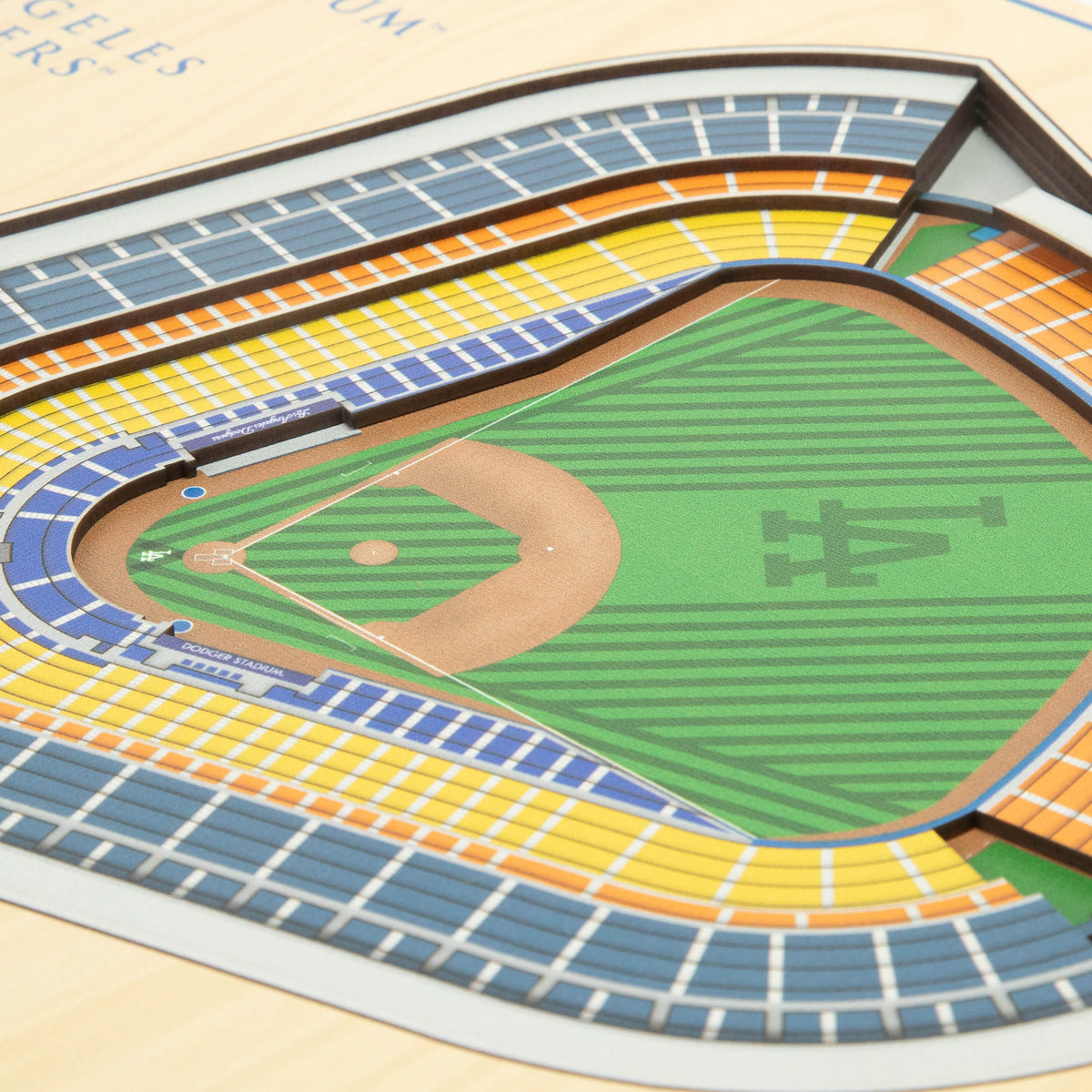 MLB Los Angeles Dodgers You the Fan 5-Layer 3D Stadium View Wall Art