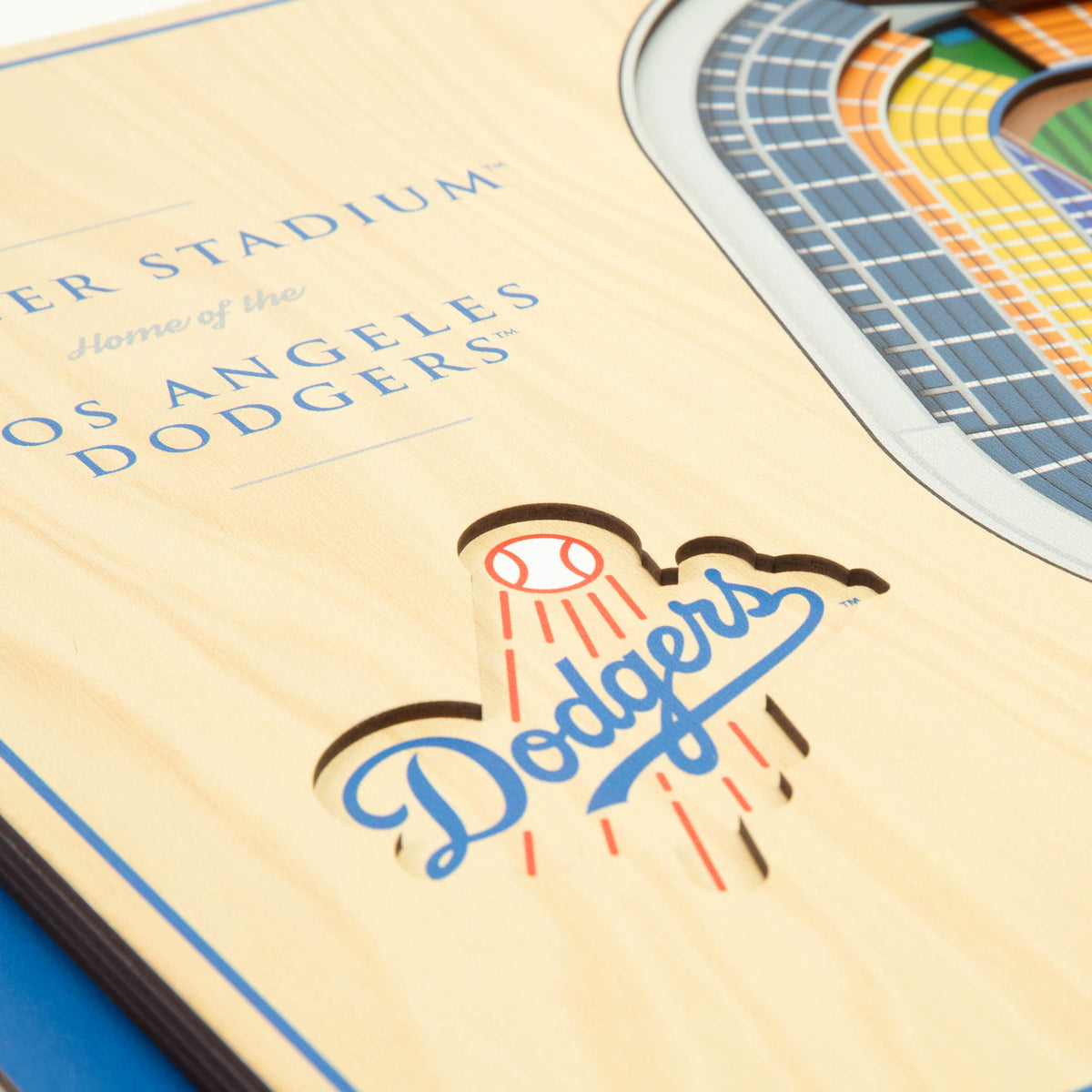 MLB Los Angeles Dodgers You the Fan 5-Layer 3D Stadium View Wall Art