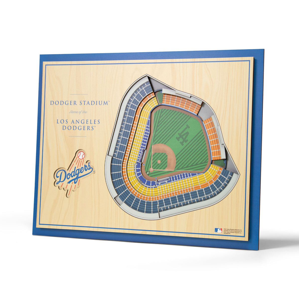 MLB Los Angeles Dodgers You the Fan 5-Layer 3D Stadium View Wall Art