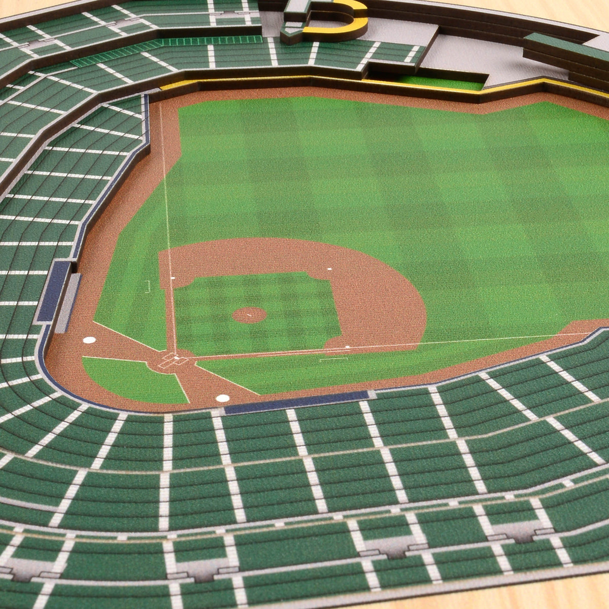 MLB Milwaukee Brewers You the Fan 5-Layer 3D Stadium View Wall Art