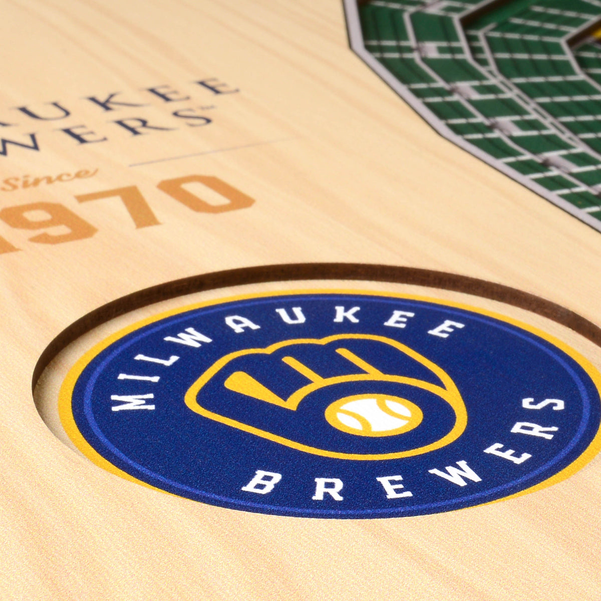MLB Milwaukee Brewers You the Fan 5-Layer 3D Stadium View Wall Art