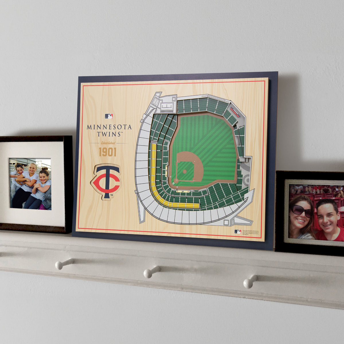 MLB Minnesota Twins You the Fan 5-Layer 3D Stadium View Wall Art