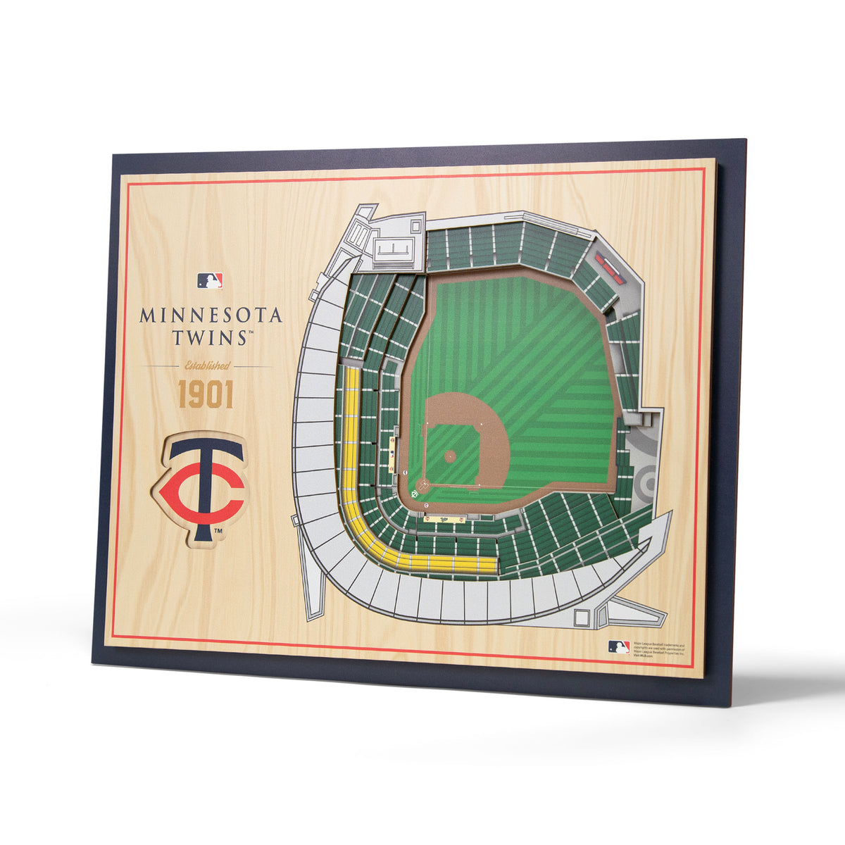 MLB Minnesota Twins You the Fan 5-Layer 3D Stadium View Wall Art