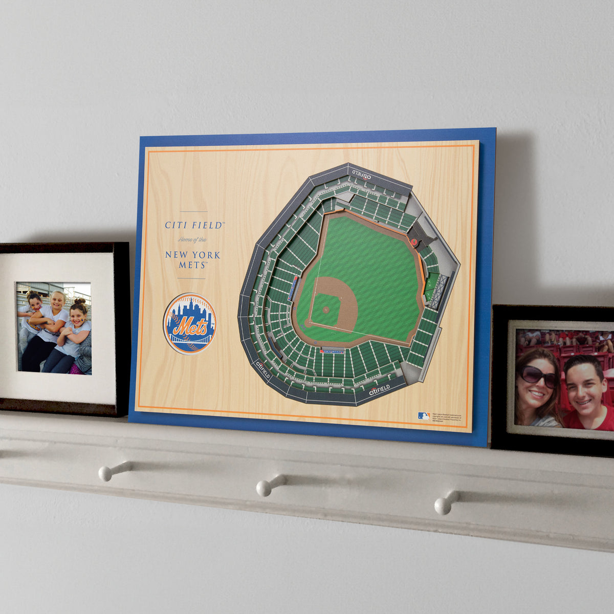 MLB New York Mets You the Fan 5-Layer 3D Stadium View Wall Art