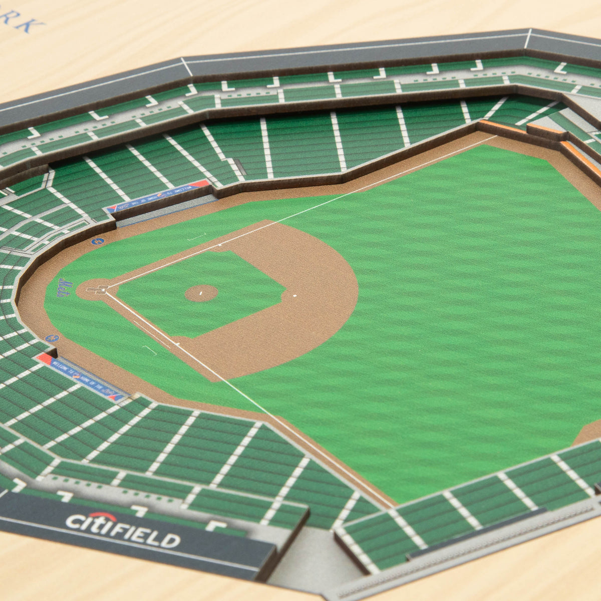 MLB New York Mets You the Fan 5-Layer 3D Stadium View Wall Art