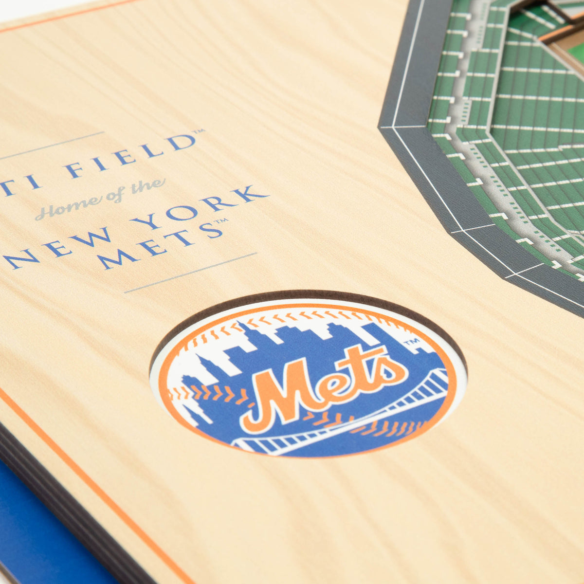 MLB New York Mets You the Fan 5-Layer 3D Stadium View Wall Art