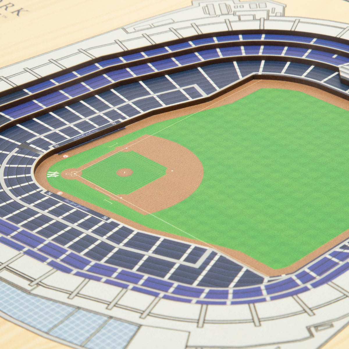 MLB New York Yankees You the Fan 5-Layer 3D Stadium View Wall Art