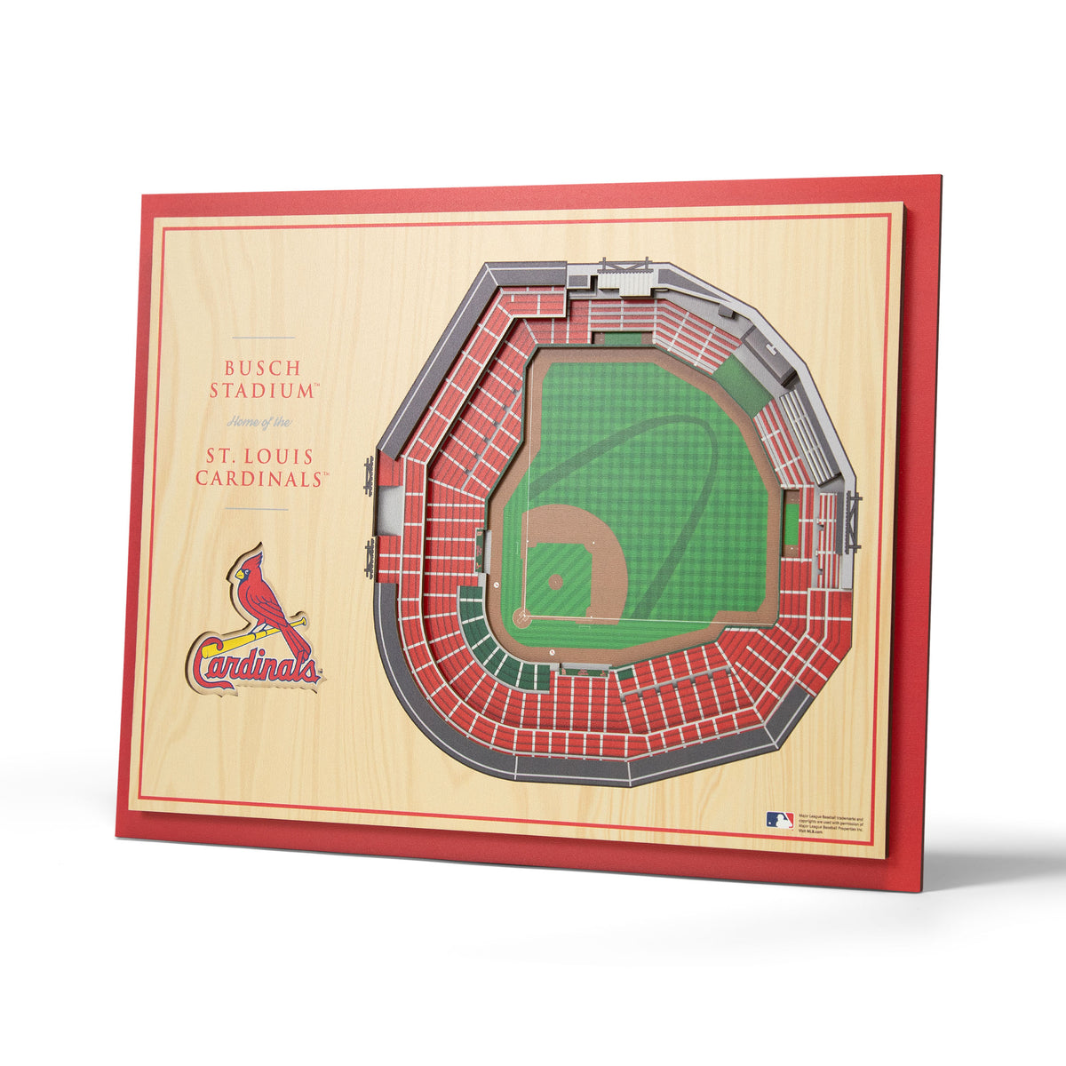 MLB St. Louis Cardinals You the Fan 5-Layer 3D Stadium View Wall Art