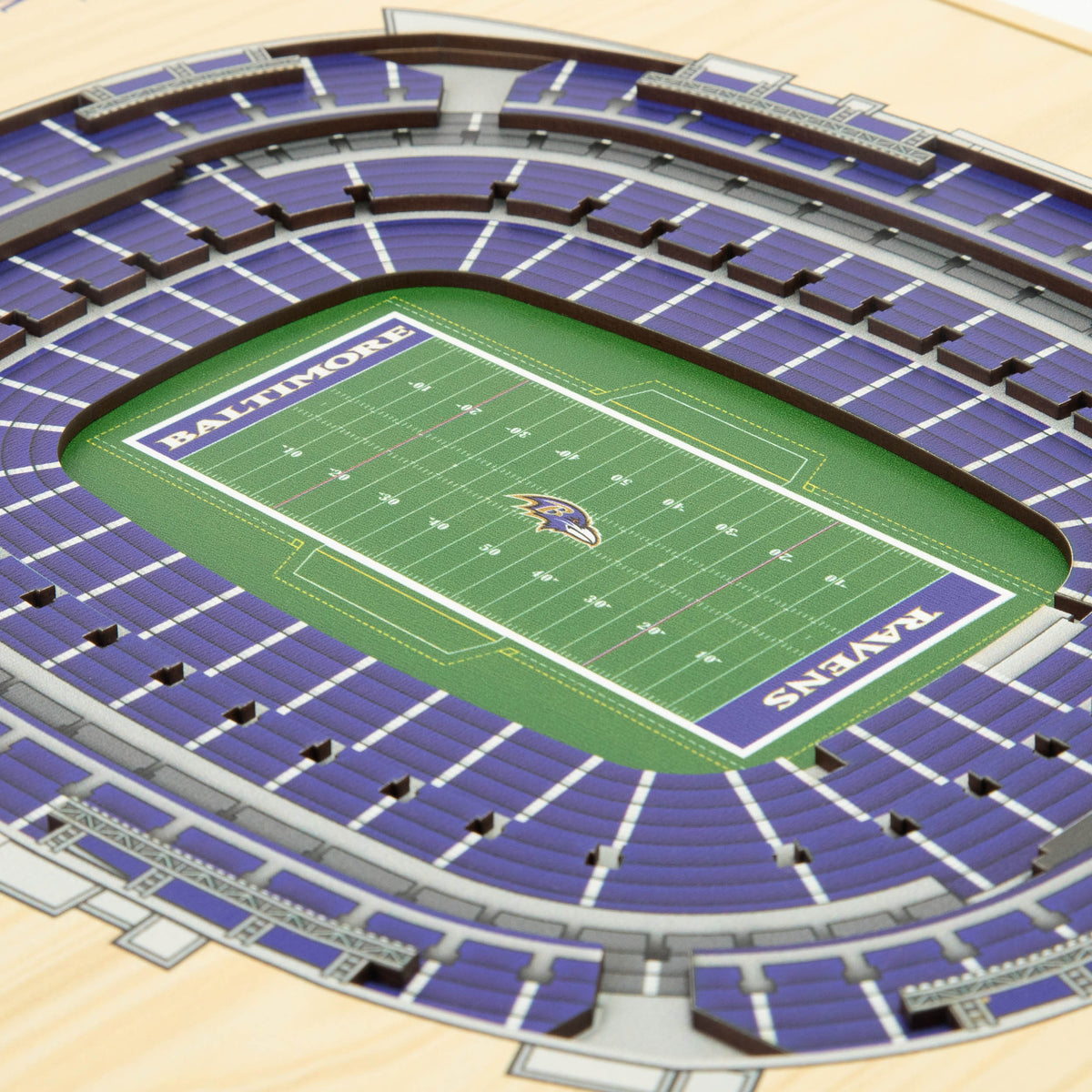 NFL Baltimore Ravens You the fan 5-Layer Stadium View Wall Art