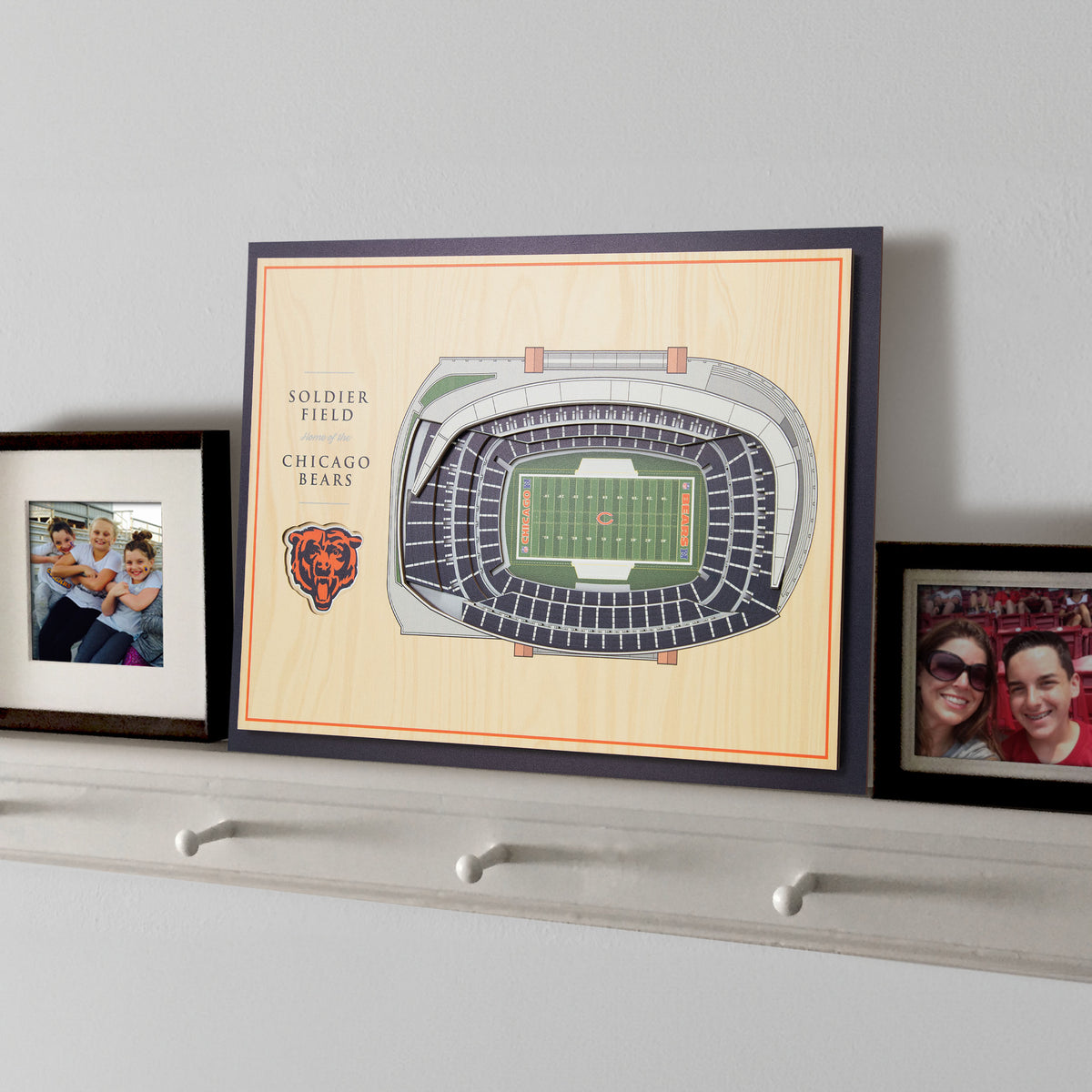 NFL Chicago Bears You the fan 5-Layer Stadium View Wall Art