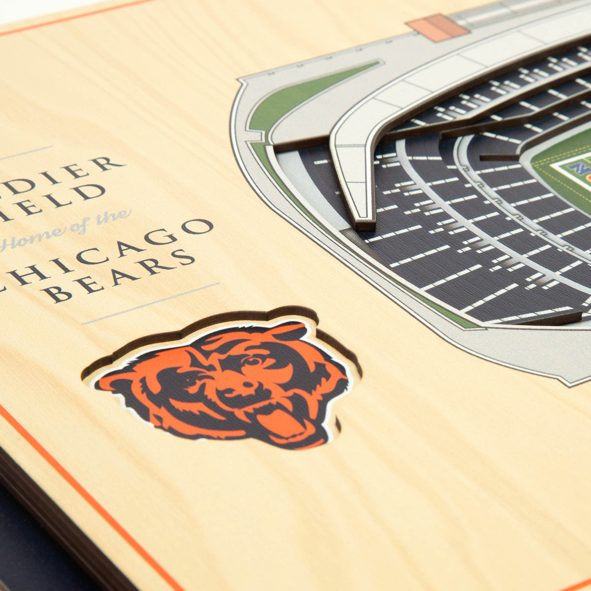 NFL Chicago Bears You the fan 5-Layer Stadium View Wall Art
