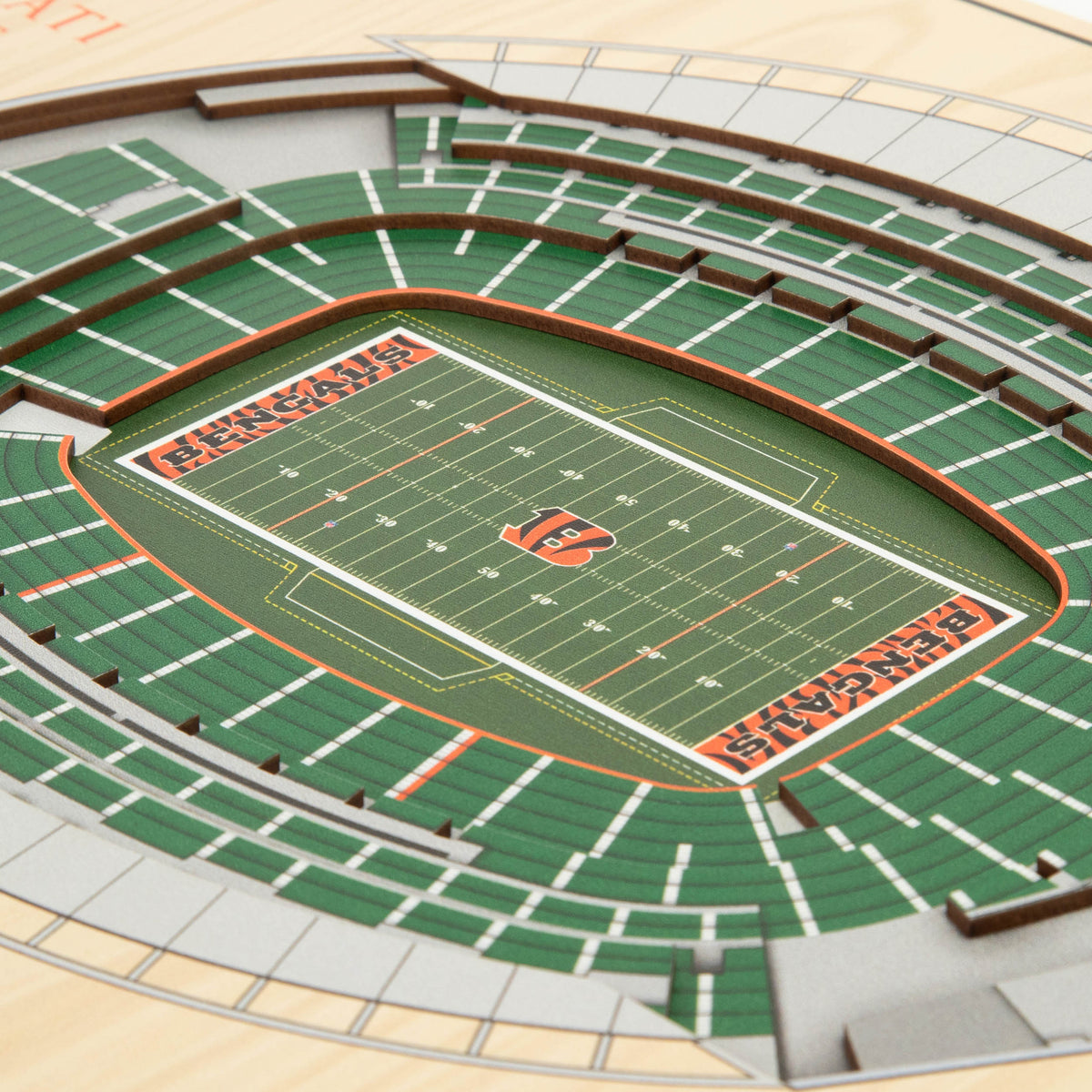 NFL Cincinnati Bengals You the fan 5-Layer Stadium View Wall Art