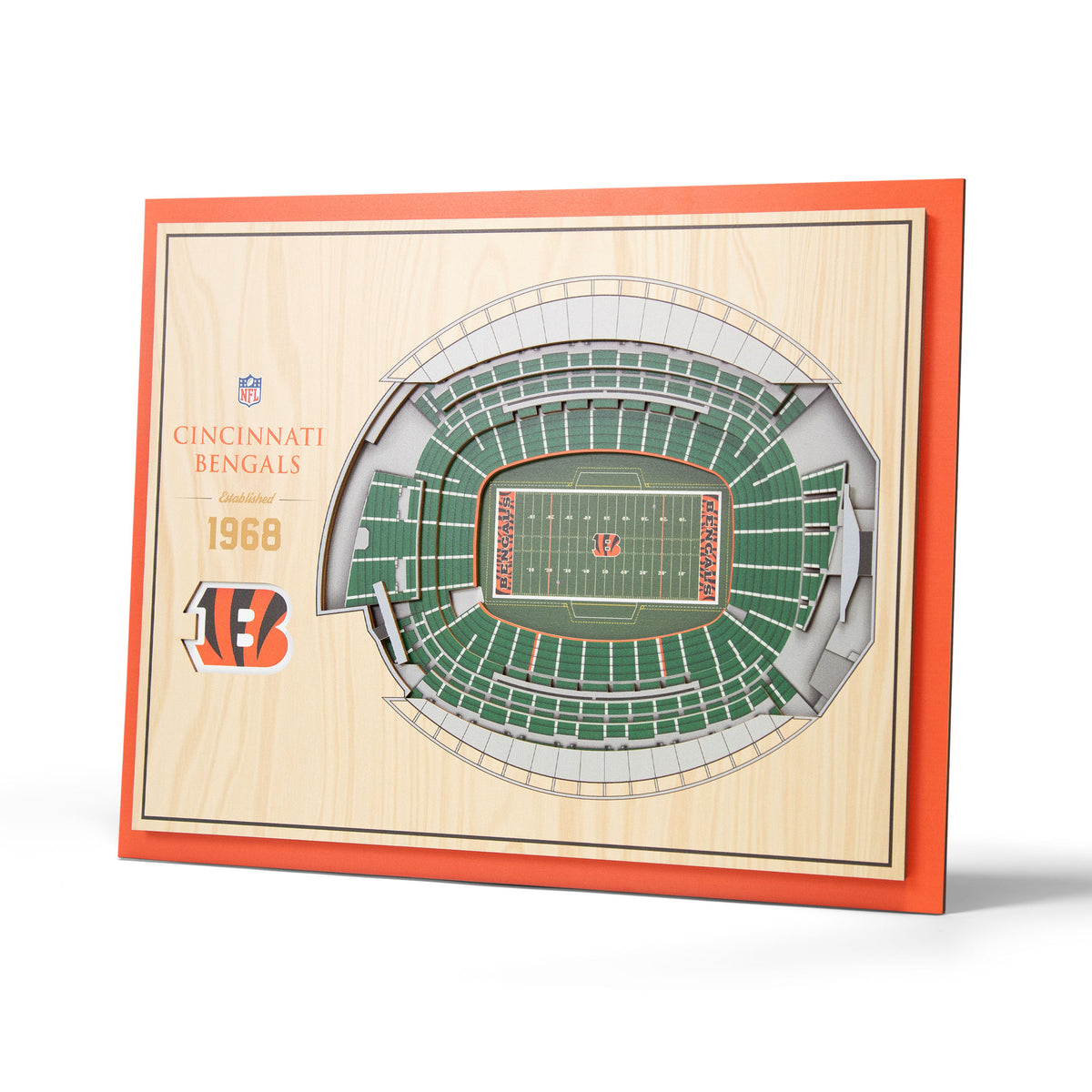 NFL Cincinnati Bengals You the fan 5-Layer Stadium View Wall Art
