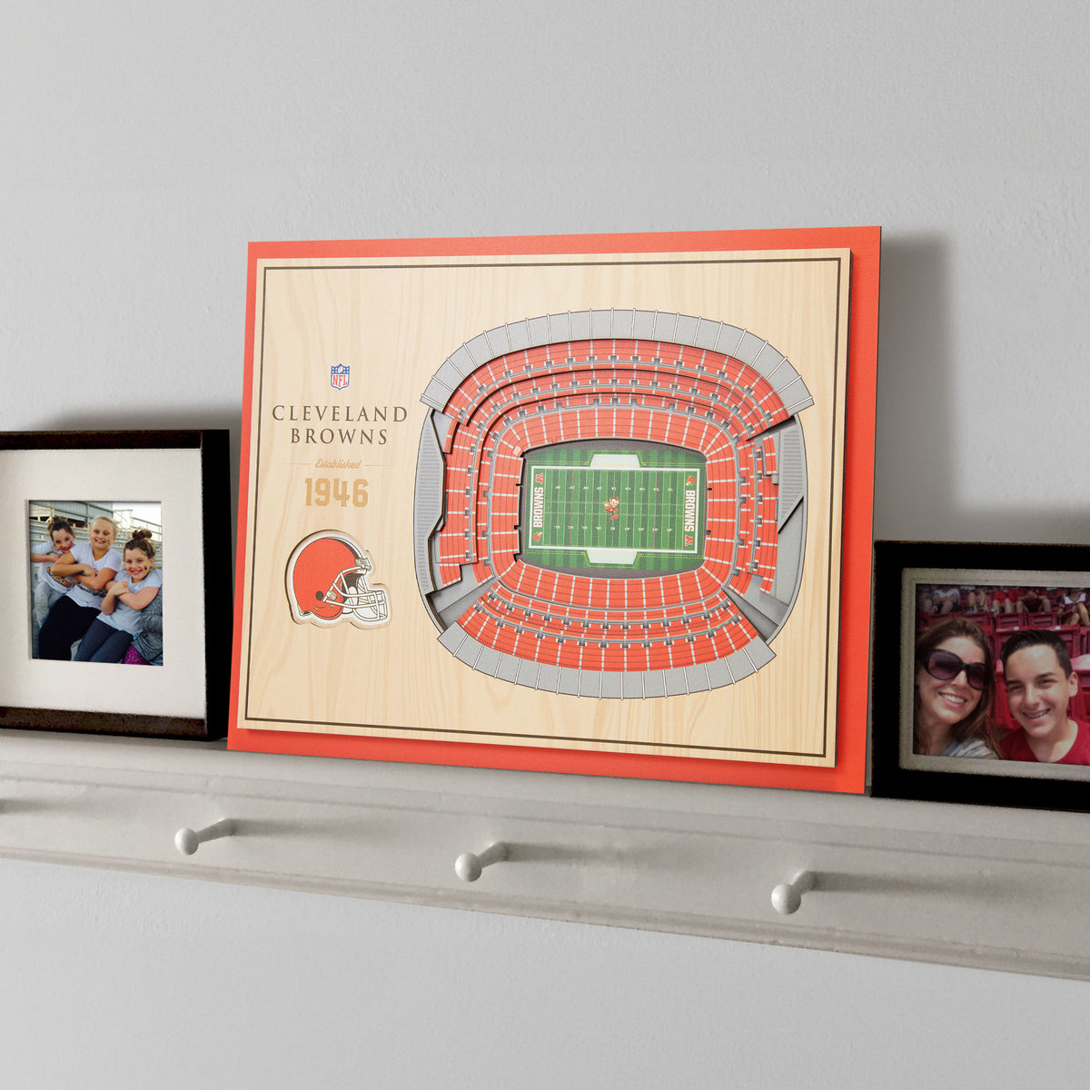 NFL Cleveland Browns You the fan 5-Layer Stadium View Wall Art