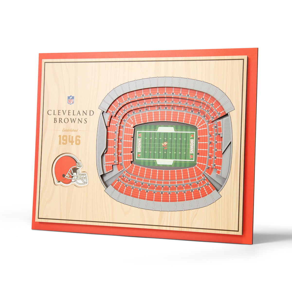 NFL Cleveland Browns You the fan 5-Layer Stadium View Wall Art