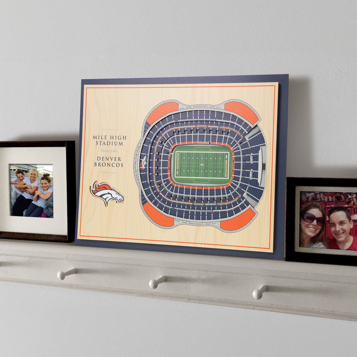 NFL Denver Broncos You the fan 5-Layer Stadium View Wall Art