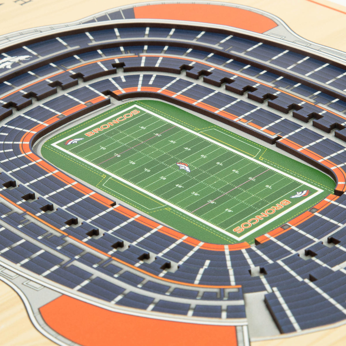 NFL Denver Broncos You the fan 5-Layer Stadium View Wall Art