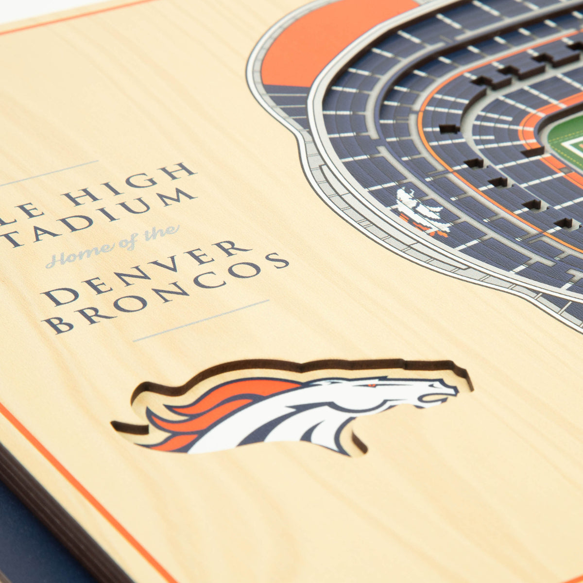 NFL Denver Broncos You the fan 5-Layer Stadium View Wall Art