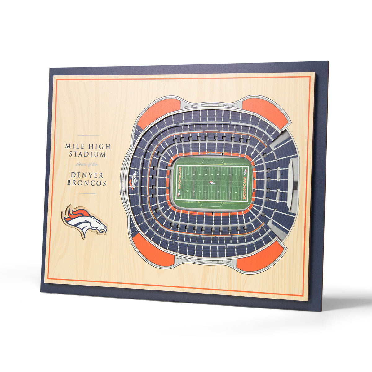 NFL Denver Broncos You the fan 5-Layer Stadium View Wall Art