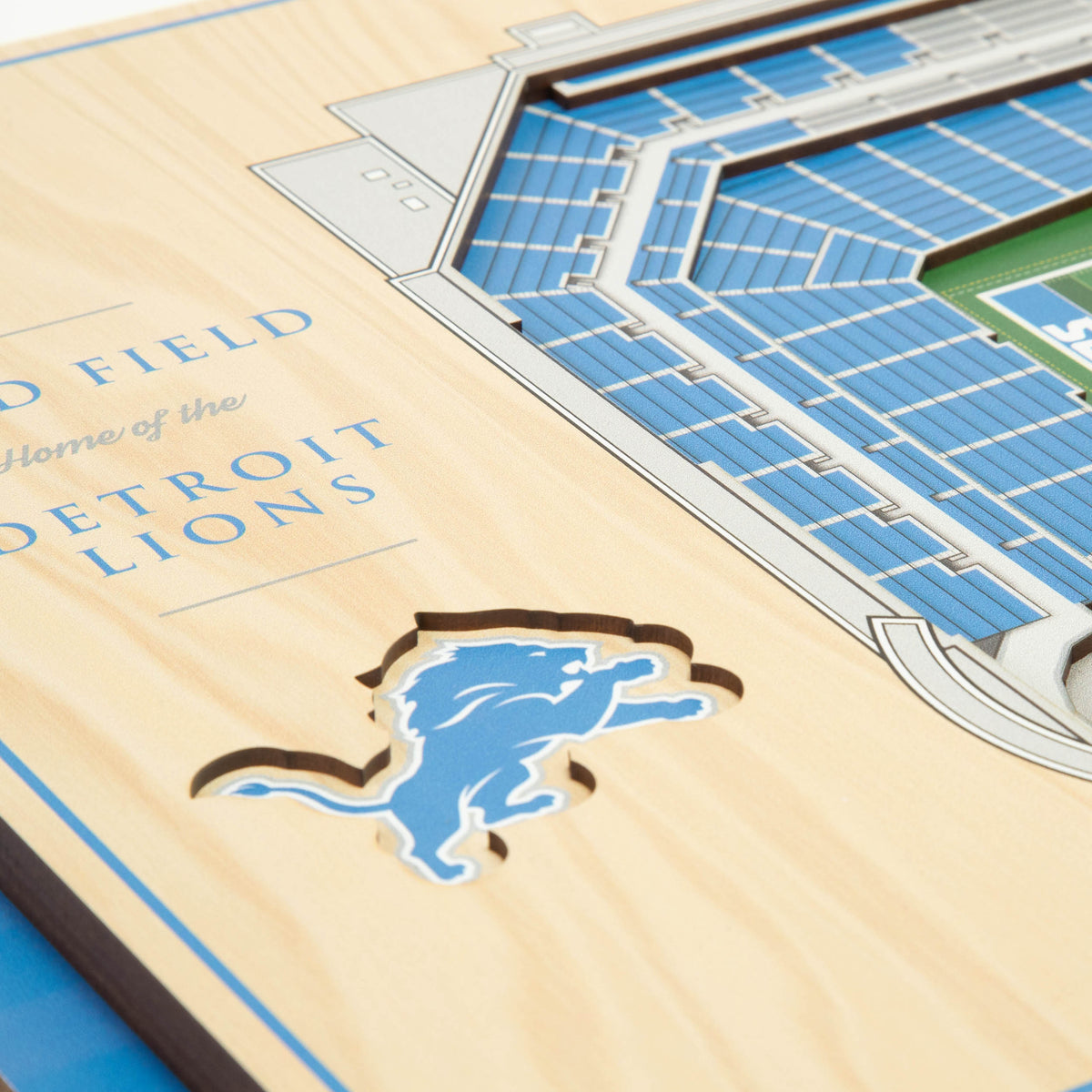 NFL Detroit Lions You the fan 5-Layer Stadium View Wall Art