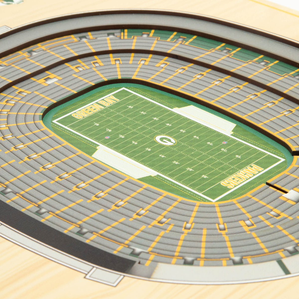 NFL Green Bay Packers You the fan 5-Layer Stadium View Wall Art