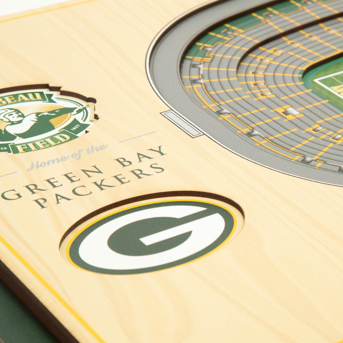 NFL Green Bay Packers You the fan 5-Layer Stadium View Wall Art