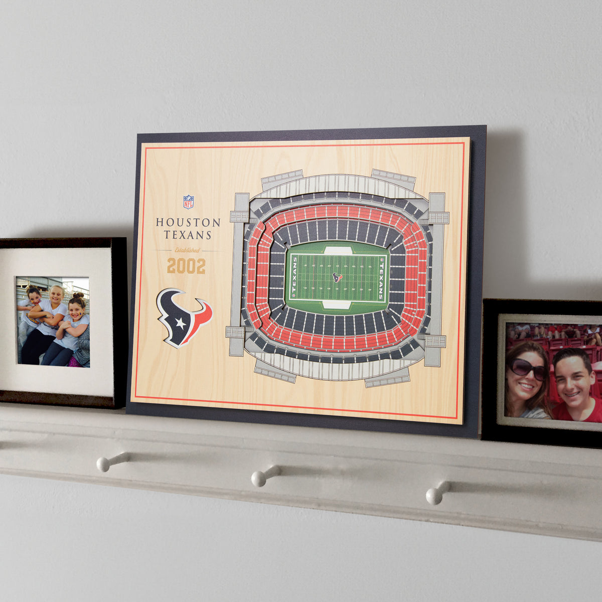 NFL Houston Texans You the fan 5-Layer Stadium View Wall Art